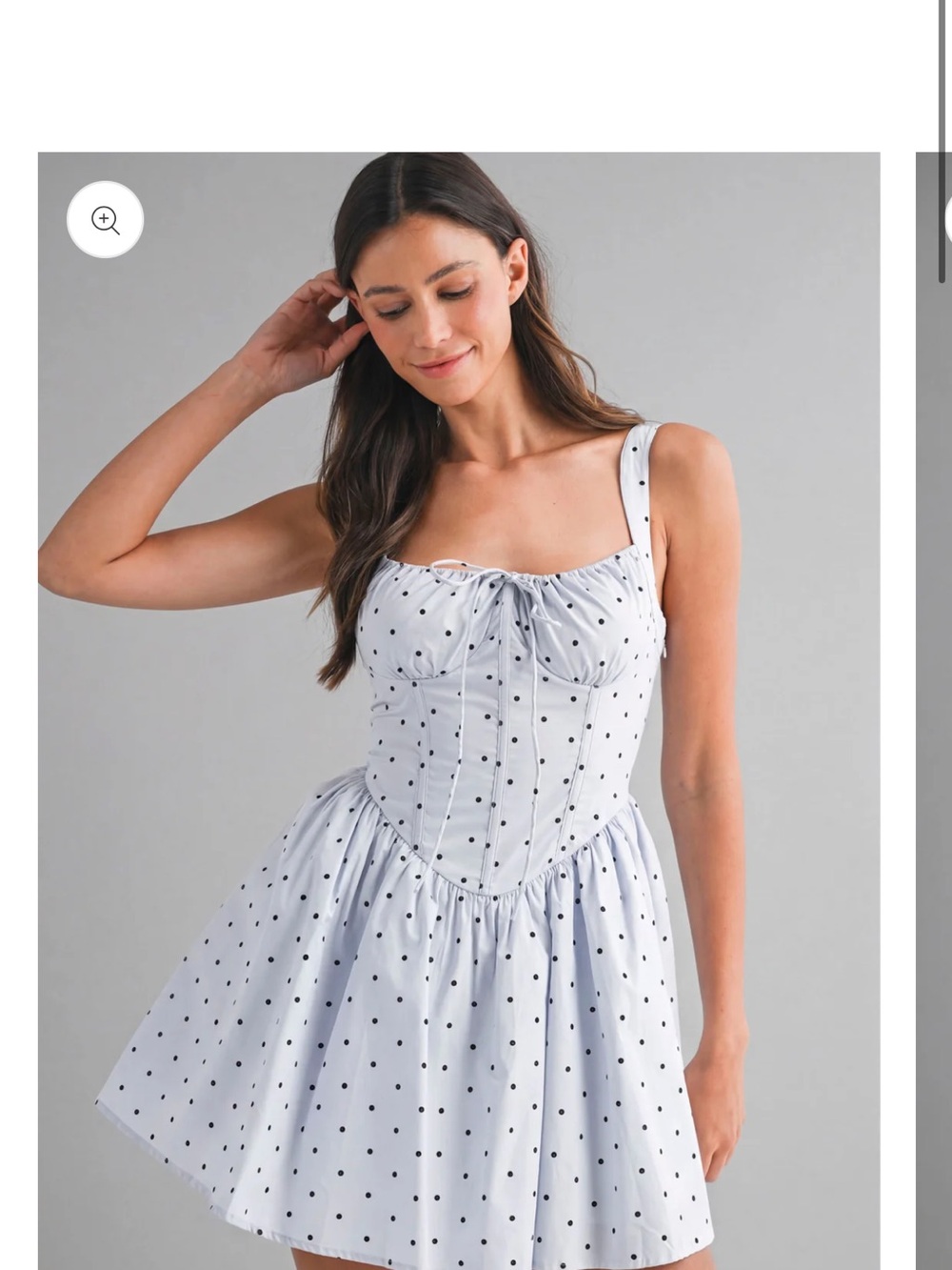 NWT Ella & Dot Mini Polka Dot Corset Back Dress